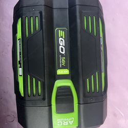 New OEM EGO Battery  5.0 AH And 2 Used Chargers 