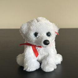 Ty Baby Beanies Cotton Polar Bear Ornament Mini Plush Holiday Christmas 2011