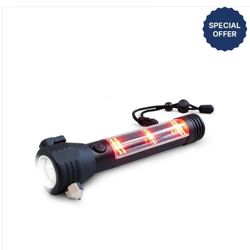 HaloXT Tactical 9-in-1 Solar Flashlight