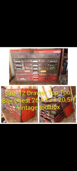 12 drawer top toolbox chest