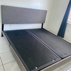 King Bed Frame And Mechanical Box Spring