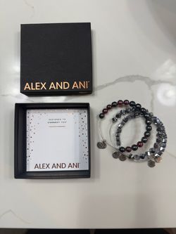 Alex and Ani Beaded Bangle Bracelet Set