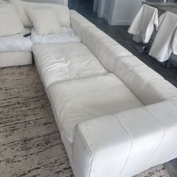Luxury Cream Sectional (City Furniture) Feather Down – 6 Months Old