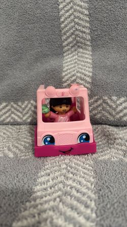 Fisher-Price Little People Ice Cream Truck, Push-Along Toy Vehicle & Figure for Toddlers & Kids
