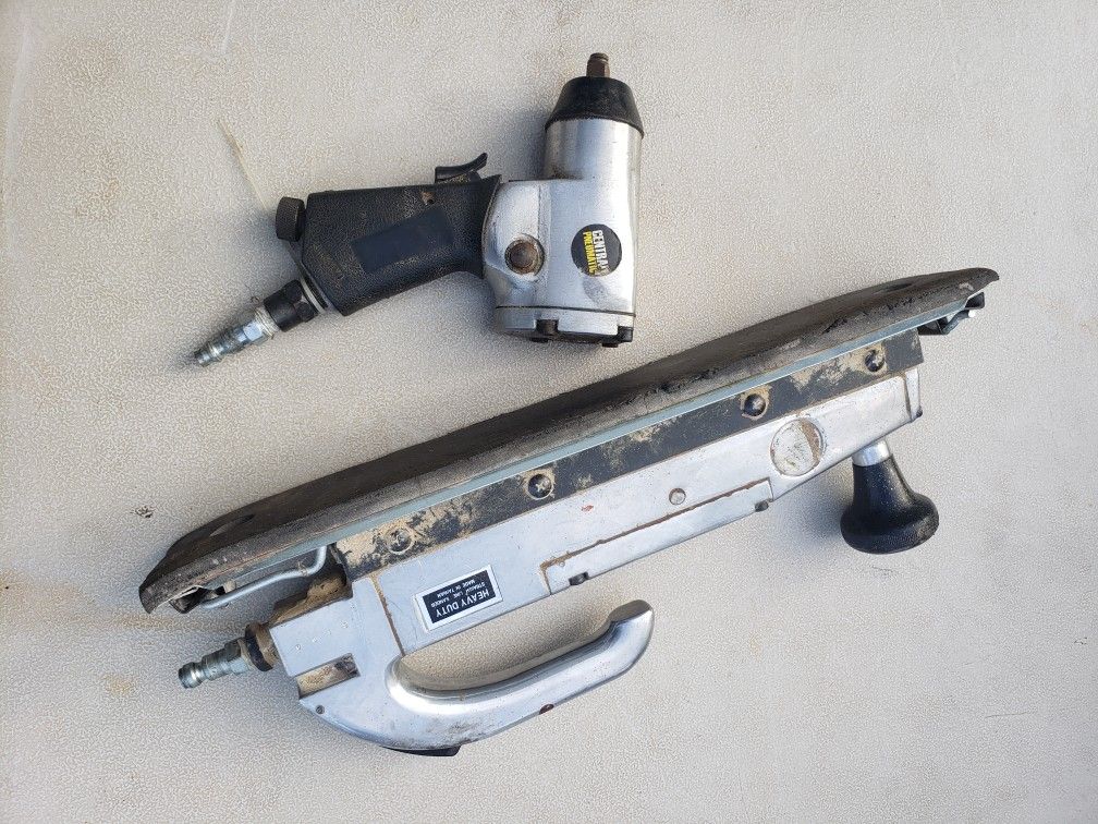 Air Straight Sander and 3/8 Impact Wrench