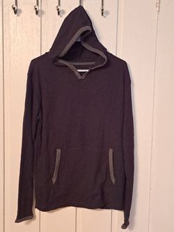 Men's Thermal Hoodie Size Medium  Black Modern Culture