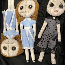 Halloween Decor - Handmade Dolls