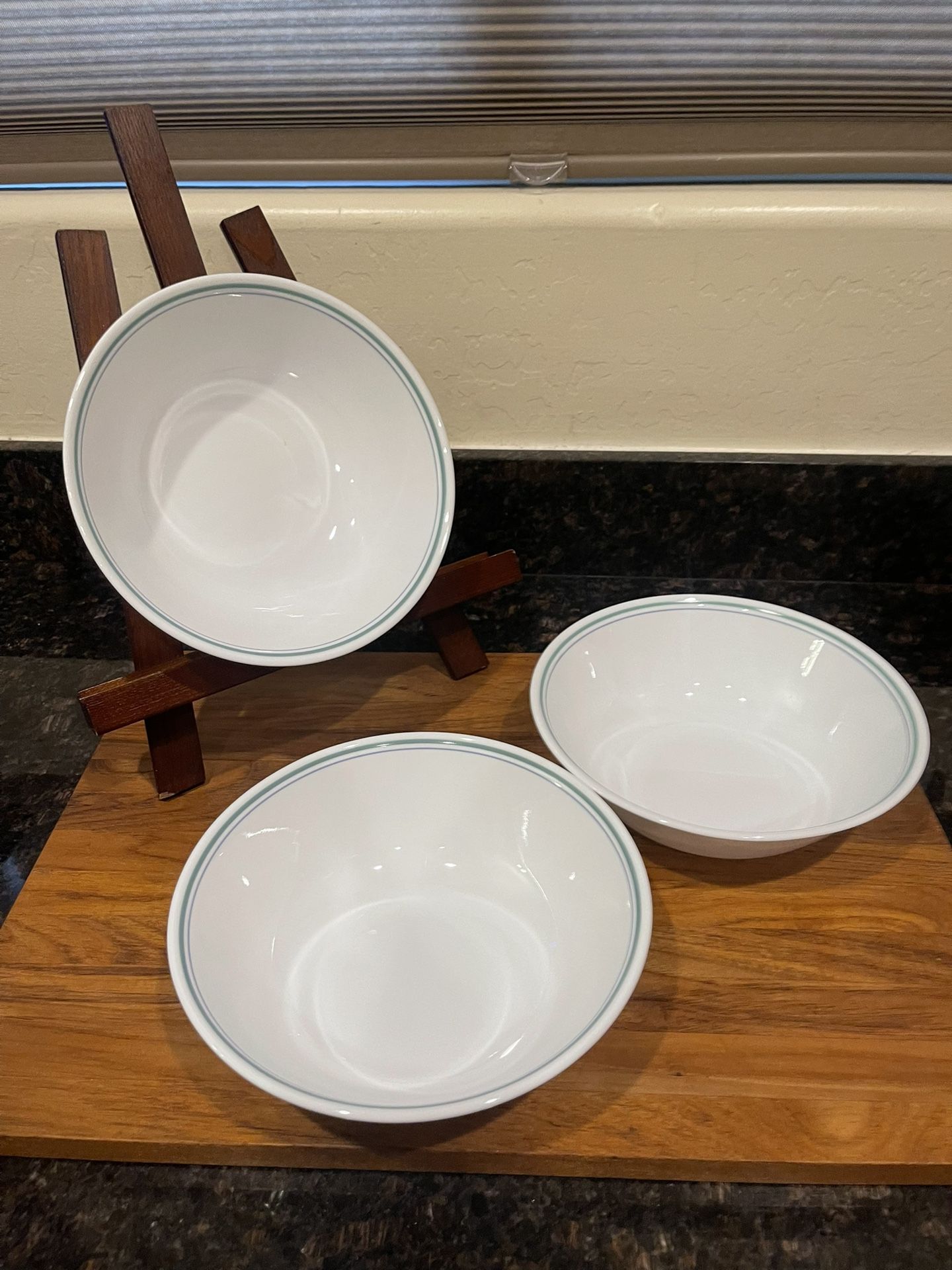3 Corelle Rosemarie Vegetable Serving Bowls