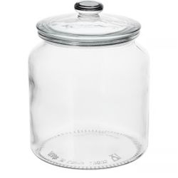 VARDAGEN Jar with lid, clear glass, 64 oz Set Of 3