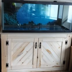 Aqueon 75 Gallon Aquarium With Custom Stand 