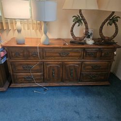 Chest of Drawers, Armoire, 2 Night Stands