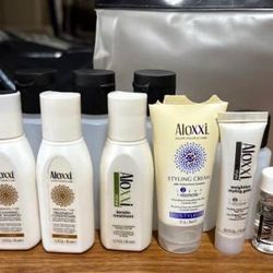 Redken Toiletry Bag & Aloxxi Travel Size Hair Care Products*New -