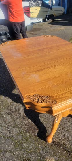 Solid Oak Dining Table 