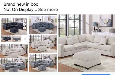 Sectional with ottoman set