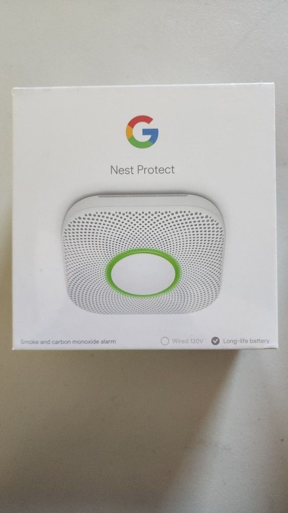 Smoke and carbon monoxide detector Google Nest Protect battery
Brand new in box