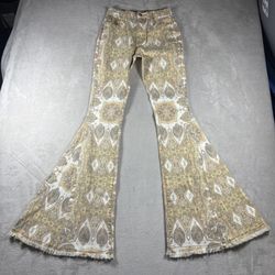 Wisteria Lane Women’s S 24x34 Super Flare Wide Wide Leg Pants NWT Festival#2144