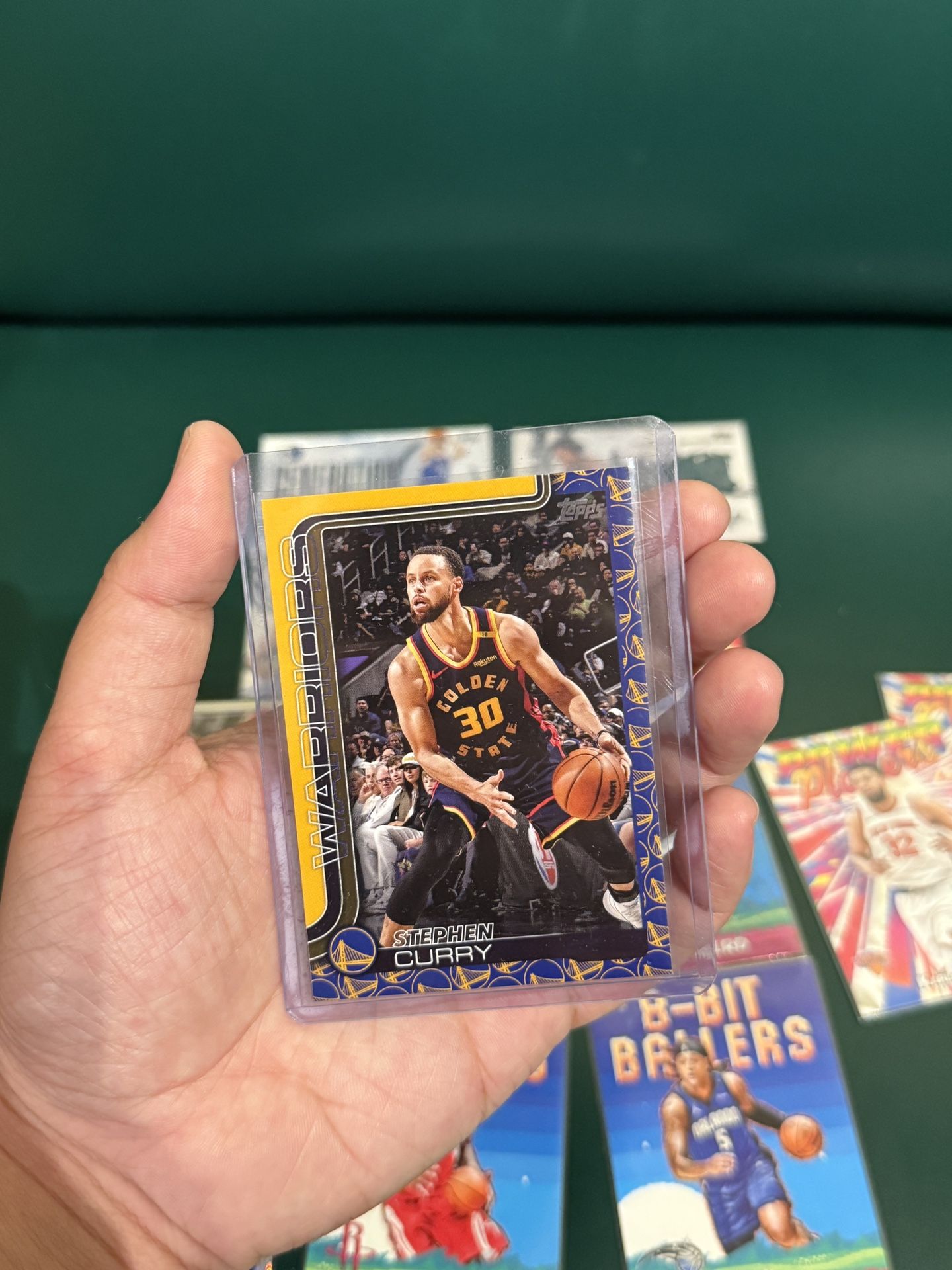 NBA topps 2025 Cooper flagg & curry #135 team logo border