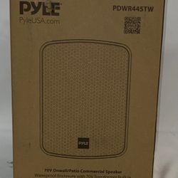 Pyle Outdoor Patio Speaker - 3.5" 2-Way Weatherproof Wall/Ceiling Mounted Dual Speaker (White)