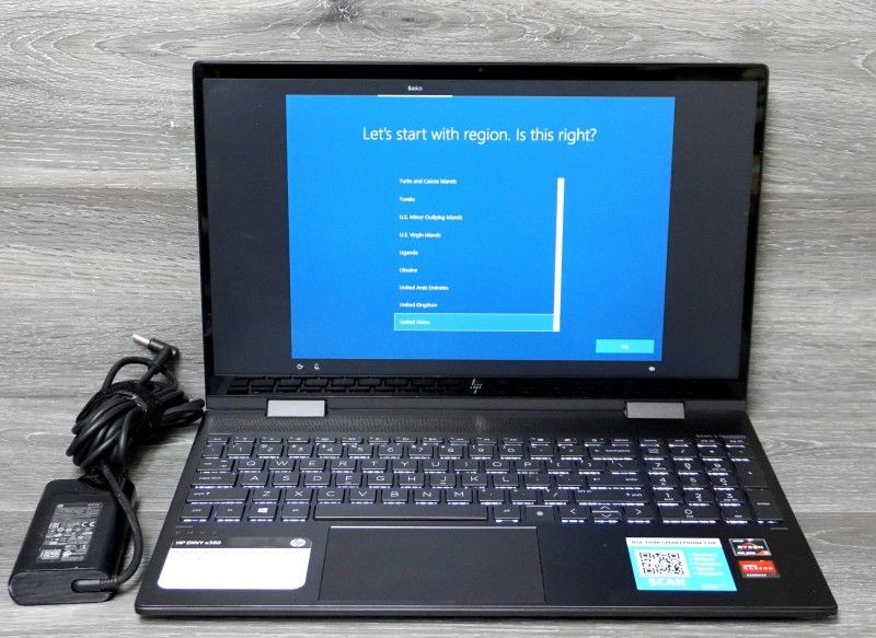 HP Envy x360 15m-ee0013dx 15" AMD Ryzen 5 4500U 256GB SSD 8GB RAM