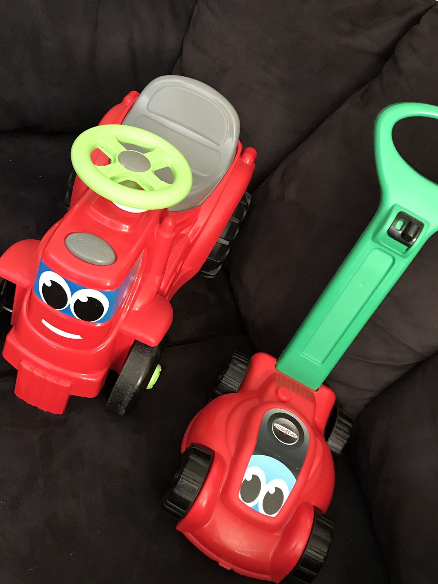 Baby tractor and lawnmower