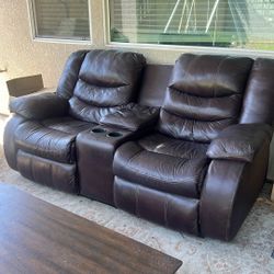 Leather Sofa 
