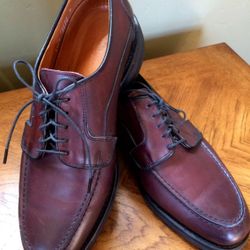 Allen Edmonds Ashton) Burgundy Leather Rubber sole Size 9D