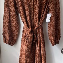 Leopard Maxi Dress, XL