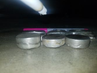 Hand Smelted Silver Bars And Cylinders