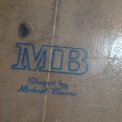 Vintage 80s Twin Fin Surfboard 