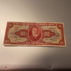 Brazil 100 Cruzeiros    