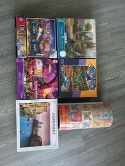 Various puzzles 1000, 1500 & 2000 pieces