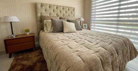 Tufted Upholstered Bed Headboard – Beige