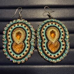 Beaded Native American Earrings Authentic