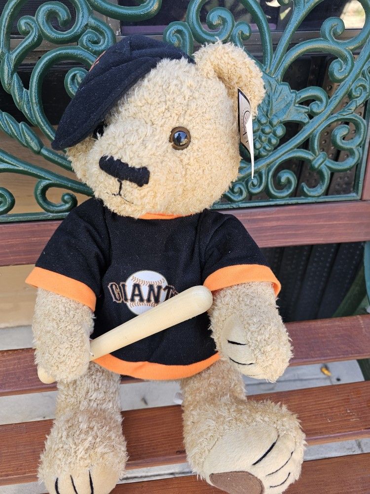 Major League Giant Teddy Bear With Bat (1D)
