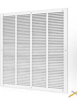 White Return Air Vent Grille Cover