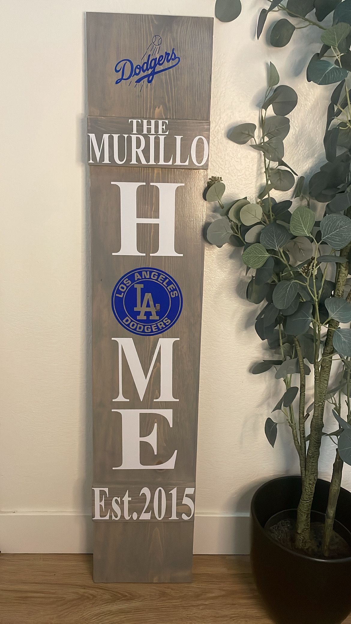 LOS ANGELES DODGERS HOME SIGN