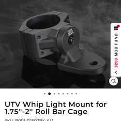 New kemimoto UTV whip light, flag, light or other accessory heavy duty adjustable mount