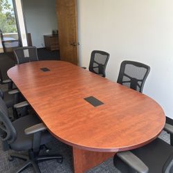 Conference Room Table + 6 Chairs $250
