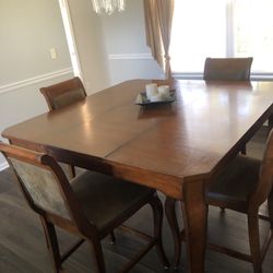 Raymour & Flanigan 5pc Counter Height Dining Set