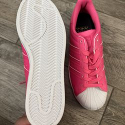 Brand New Hot Pink Adidas Superstar