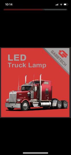 Gabbtech 4” in round red 12- LED truck trailer brake stop turn tail lights