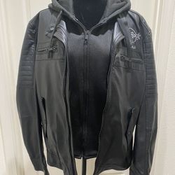 Hard Rock Cafe Men’s leather jacket- Large