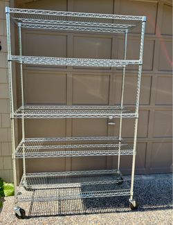 METAL Wire SHELVING RACK - 5 tier