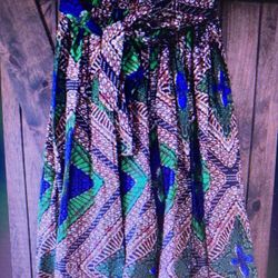 Indian Or African Amazing Colors/ Pattern Combination Cotton  Skirt