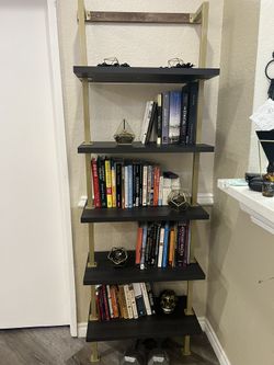 Black And Gold Book Shelf