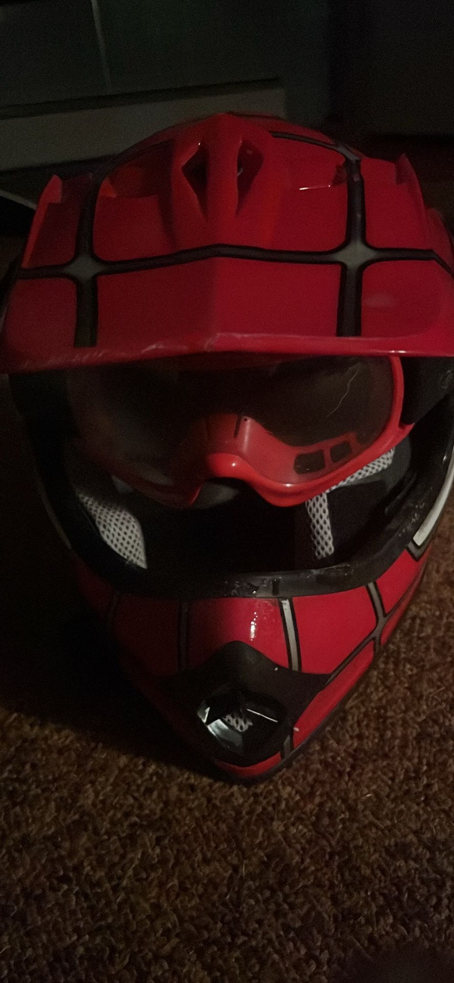 Red Spider-Man Dirt Bike Helmet