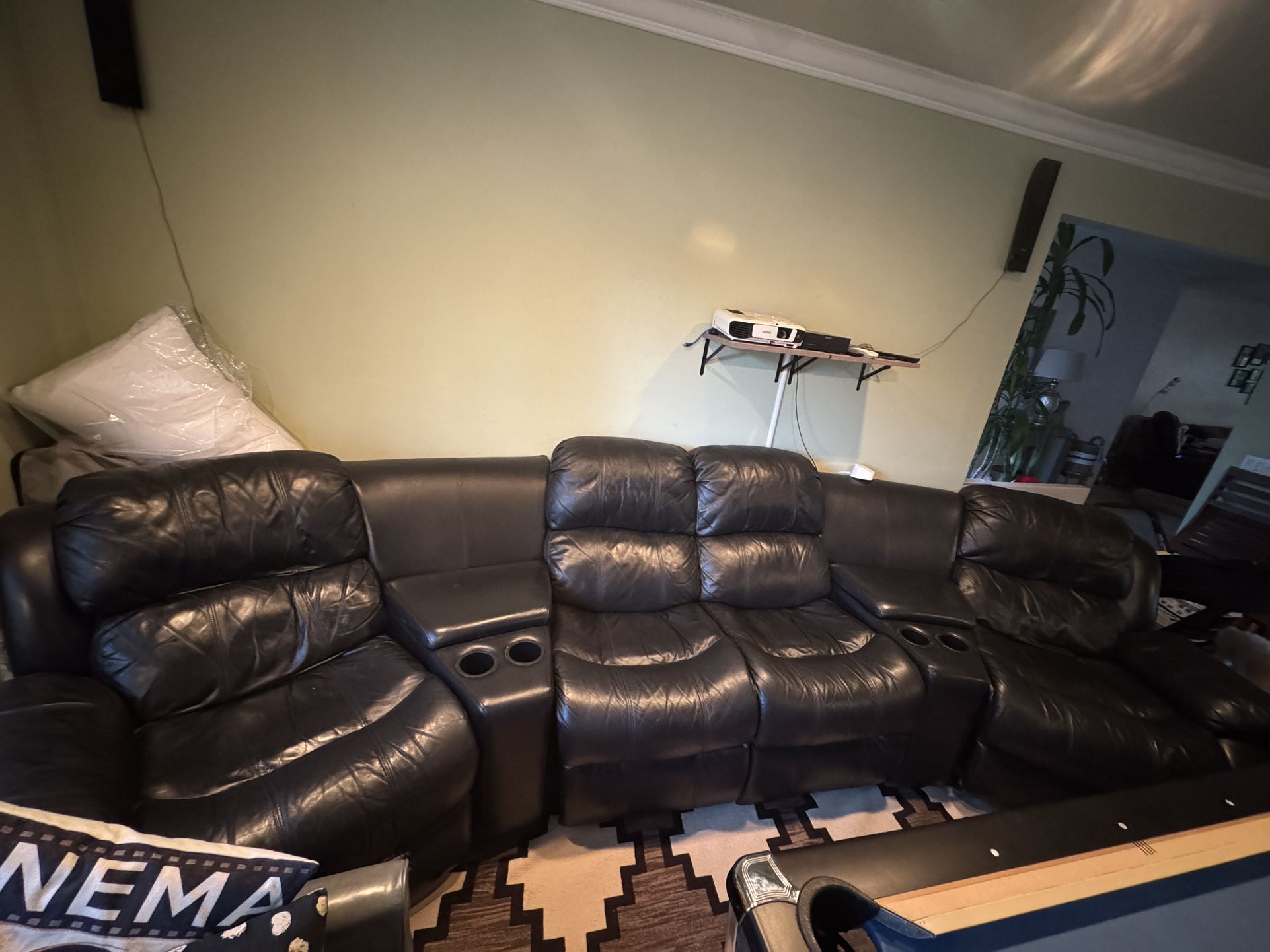 FREE – Reclining Leather Sofa