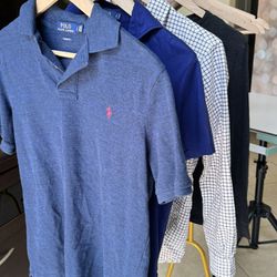 LOT of 6 Men's polo Ralph Lauren Shirts 