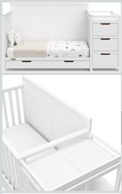 Graco Hadley 5-in-1 Convertible Crib & Changer