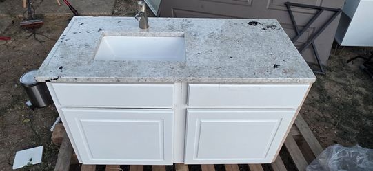 Bathroom Vanity with Granite Countertop 48"